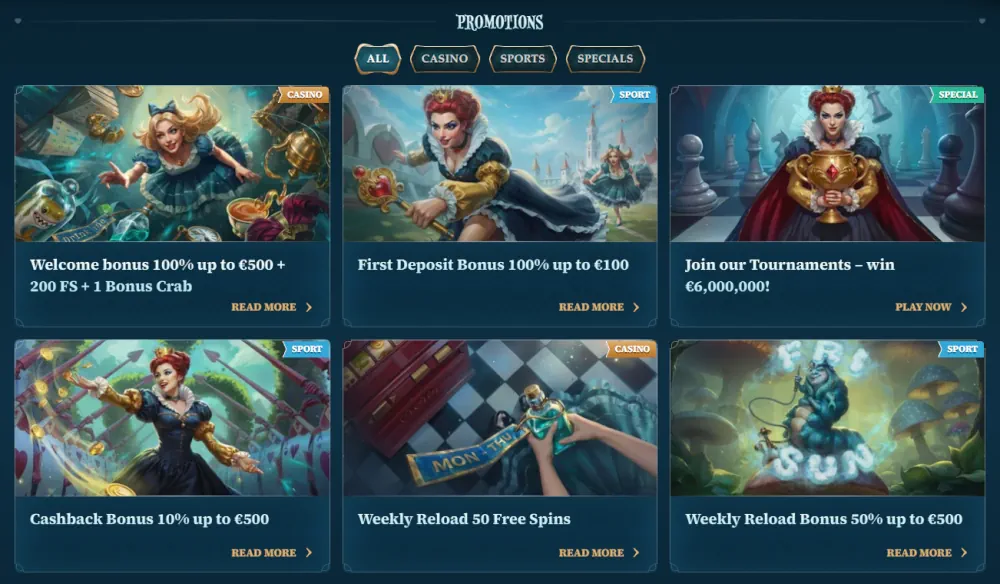 BetAlice gamification suite featuring a wheel of fortune and loyalty tournaments.